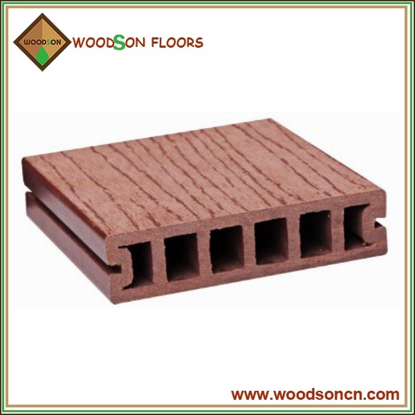 Wooden Grain WPC Decking Floor