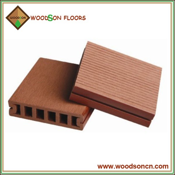 WPC Decking Floors With Grooves